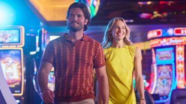 Couple in casino