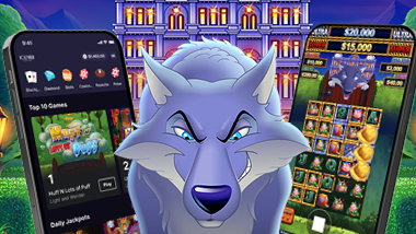 Wolf from Huff n Puff game